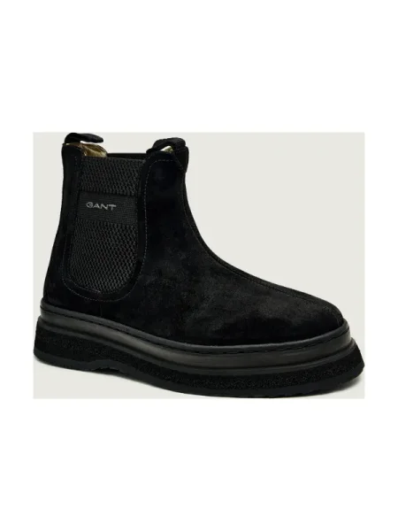 Gant Ghete chelsea Sistown | piele întoarsă negru