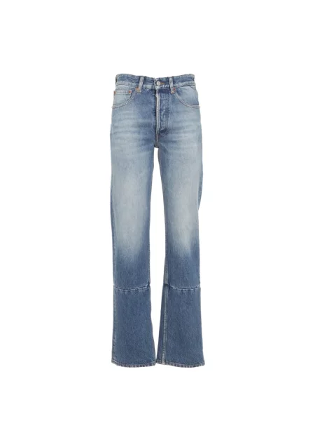 Blugi drepți Mm6 Maison Margiela albastru