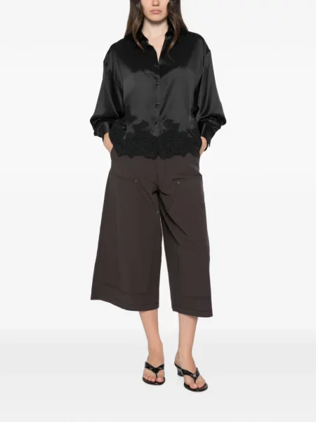 Cămașă Ermanno Scervino din satin negru