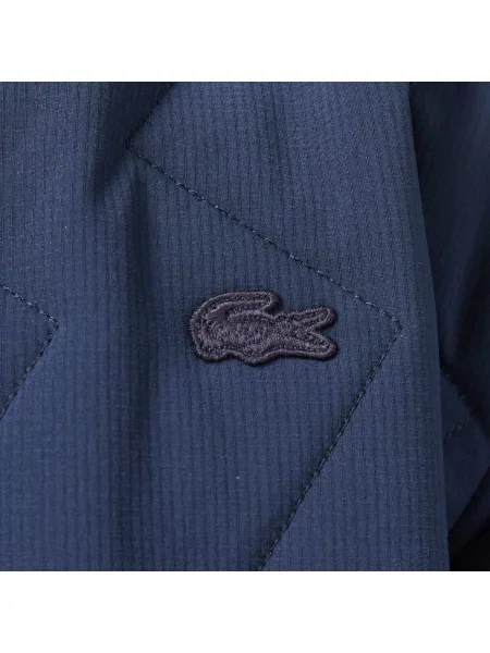 Lacoste Kurtka Z Wysokim Kołnierzem granatowa