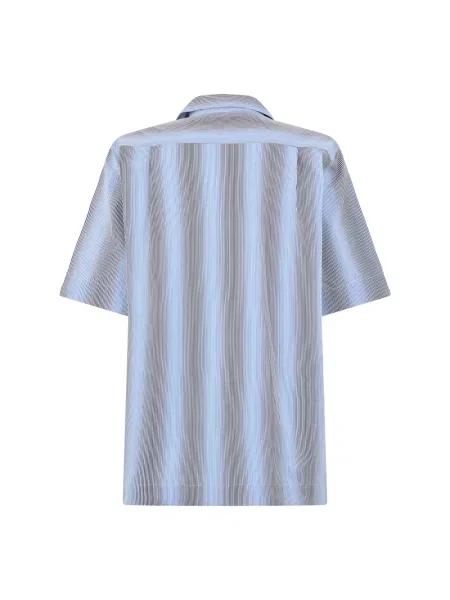 Koszula z krótkim rękawem Dries Van Noten niebieska