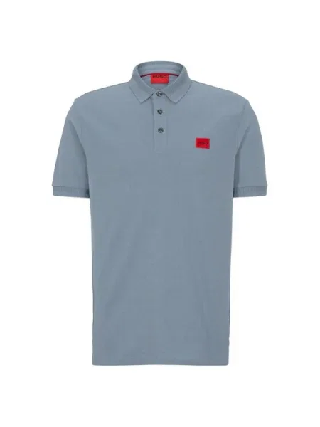 HUGO Tricou polo celest albastru