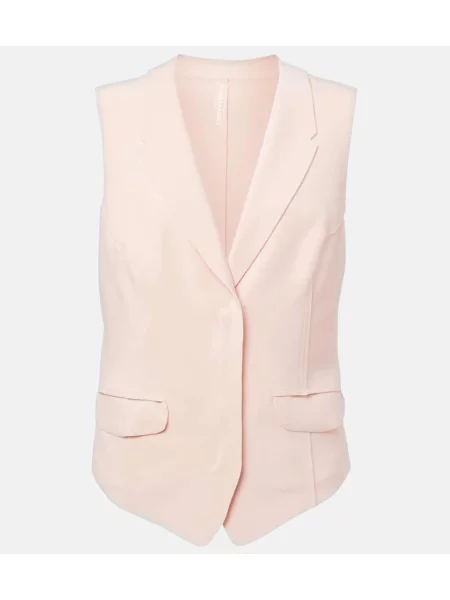 Kamizelka Norma Kamali z dżerseju różowa