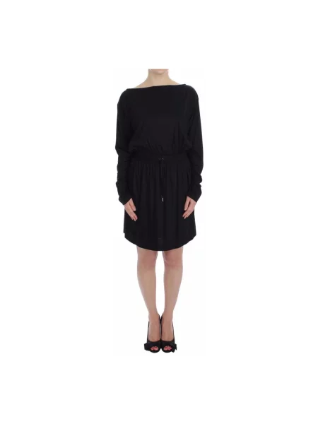 Sukienka jeansowa Versace Jeans Couture do kolan czarna