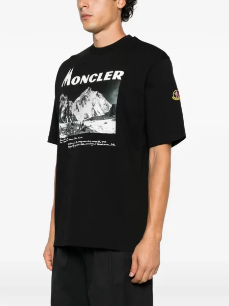 Tricou Moncler cu imagine negru