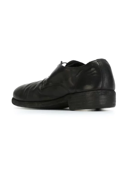 Pantofi derby Guidi zdrențuiți negru