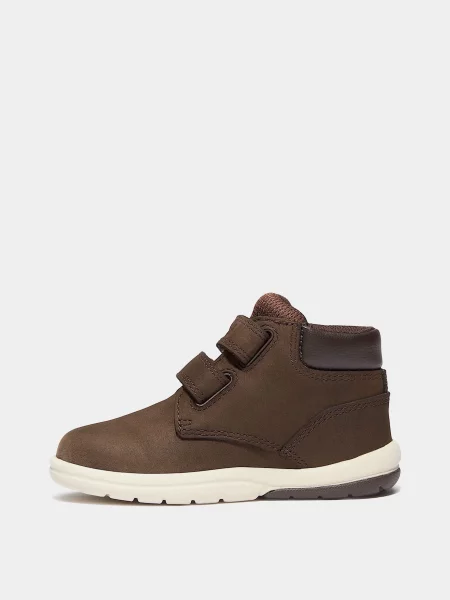 Дитячі Черевики Timberland TODDLE TRACKS темно-коричневий нубук/текстиль коричневі