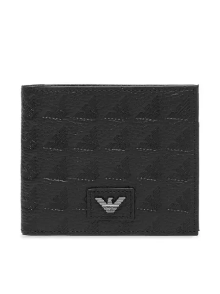 Emporio Armani Bőr pénztárca fekete