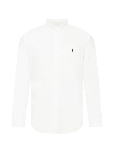 Cămașă Polo Ralph Lauren cu guler nasturi din țesătură twill alb