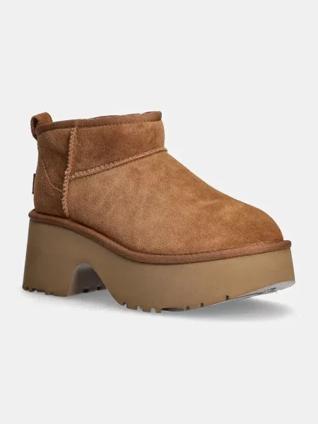 Pantofi Ugg din piele clasici maro