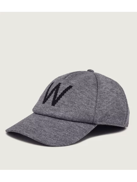 Weekend MaxMara Șapcă baseball Wkabacco cu adaos de lână gri