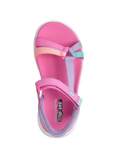Sandały dla dzieci Skechers Go Walk Flex Sandal lots Of Sol fioletowe