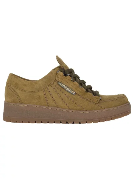 Sneakersy Mephisto zamszowe zielone