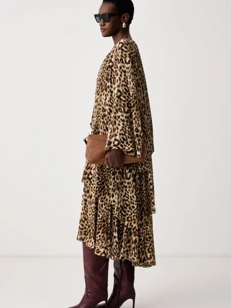 MICHAEL Michael Kors rochie evazată maro
