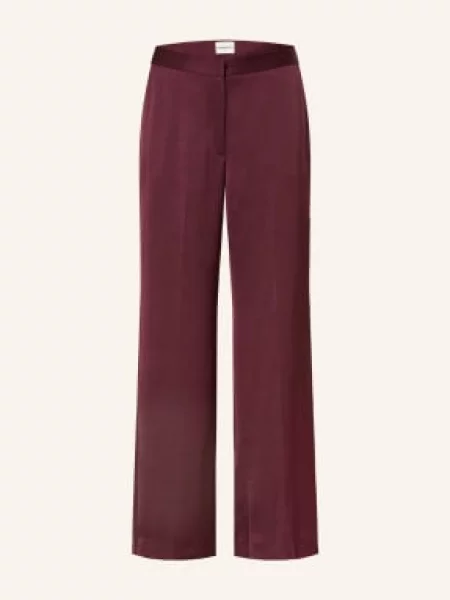 Claudie Pierlot Spodnie Marlene Z Satyny rot