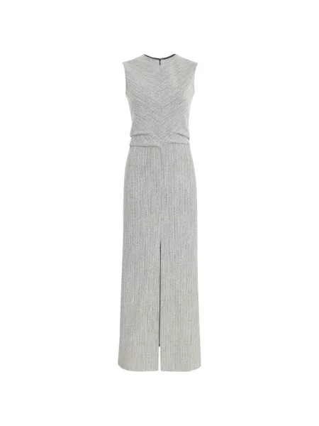 Rochie Proenza Schouler cu crăpătură de costum gri