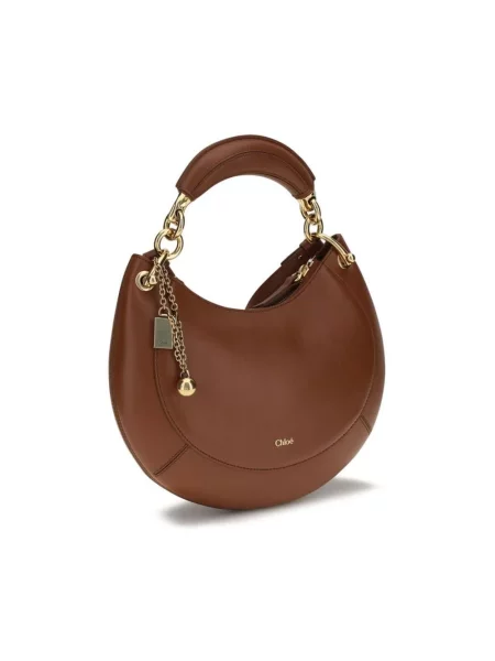 Torebka Chloe skórzana brązowa
