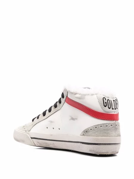 Šněrovací krajkové tenisky Golden Goose bílé
