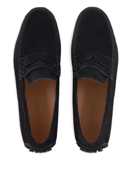 Кожени лоуфъри Emporio Armani черно