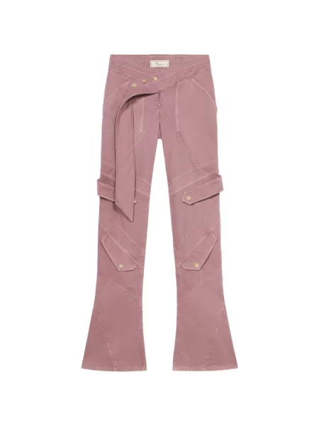 Cu centură pantaloni cargo Blumarine roz