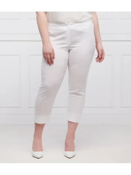 Persona by Marina Rinaldi Pantaloni RENZO Plus size alb