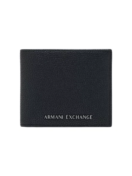 Armani Exchange peňaženka pánska z imitácie kože čierna