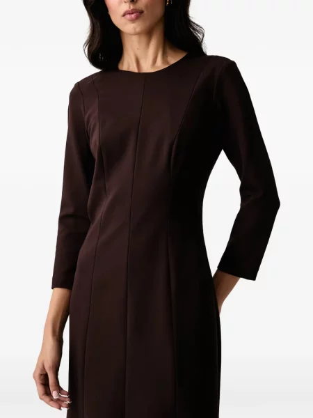 Rochie midi Luisa Spagnoli evazată maro