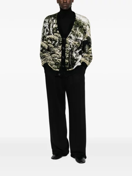 Cardigan Kenzo cu decolteu în V verde