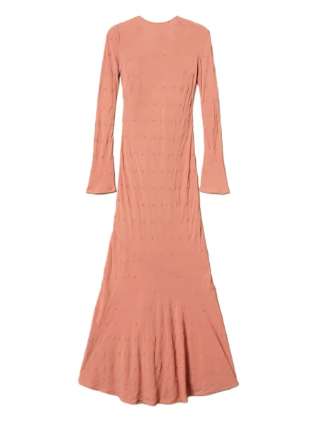 Rochie maxi Twinset de cristal de costum roz