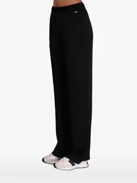 Pantaloni Armani Exchange de catifea alergare negru