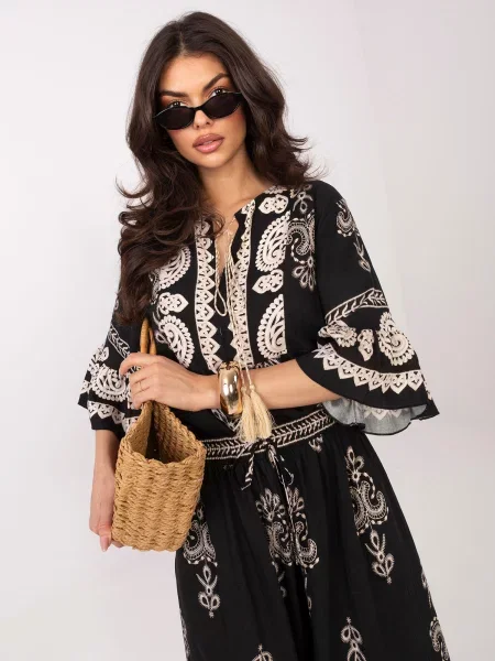 Obleka Italy Moda črna