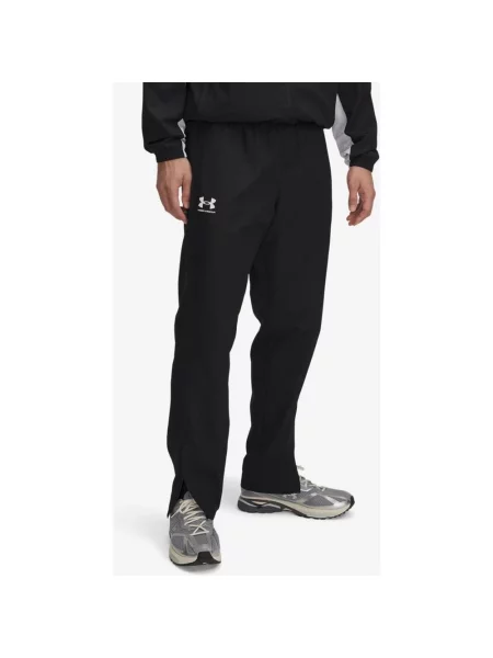 Długie spodnie under armour Rival Woven węgiel XL czarny