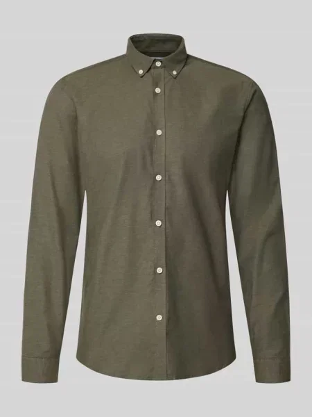 Koszula casualowa o kroju regular fit z mieszanki bawełny model Oxford' Lindbergh