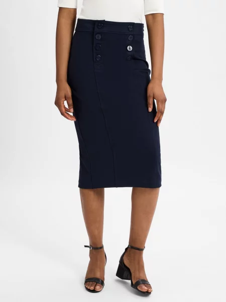 Lauren Ralph Lauren Spódnica Kobiety Sztuczne włókno jednolity XS niebieski