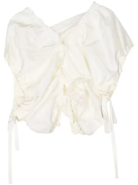 Jedwabny top Shanshan Ruan asymetryczny