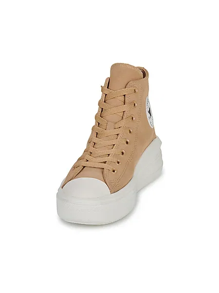 Pantofi Converse din piele de căprioară bej