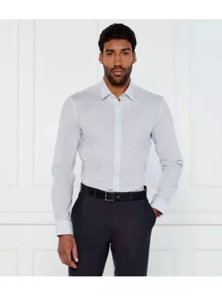HUGO Cămașă | Extra slim fit alb