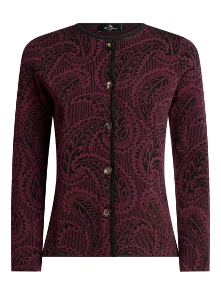 Cardigan Etro din jacard roșu