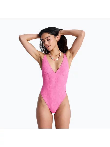 Costum de baie întreg pentru femei ROXY Paradise HI sangria sunset