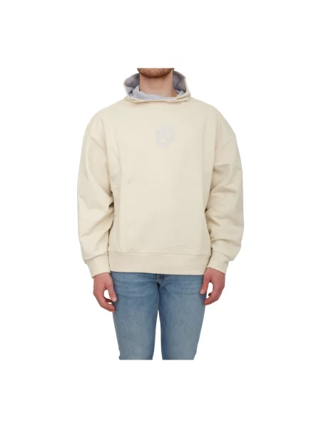 Bluza z kapturem Boss beżowa