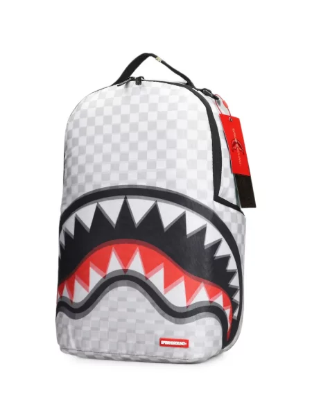 Rucsac Sprayground în carouri alb