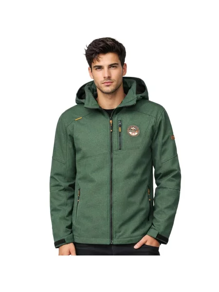 Turystyczna kurtka softshell GEOGRAPHICAL NORWAY TOLYMPIA GREEN DB zielona