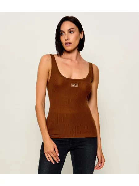 Elisabetta Franchi De lână top maro