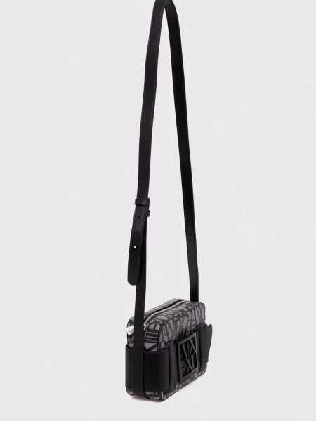 ARMANI EXCHANGE Taška cez rameno / čierna sivá