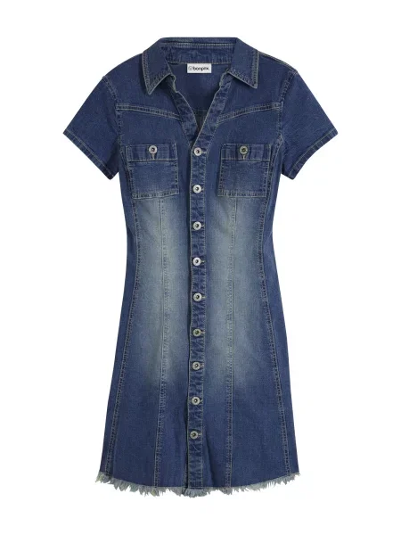 Bonprix Rochie tip bluză închis albastru