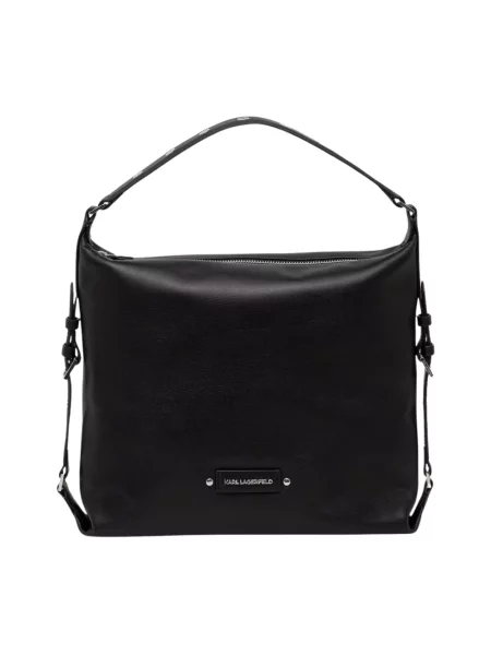 Karl Lagerfeld torebka shopper skórzana K/EYELETS czarna