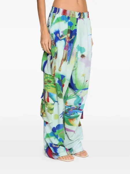 Pantaloni Amir Slama verde