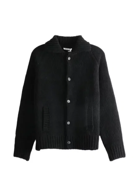 Gulerat cardigan Auralee tricotate negru