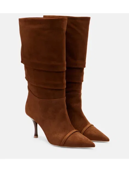 Cropp cizme scurte Malone Souliers din piele de căprioară maro