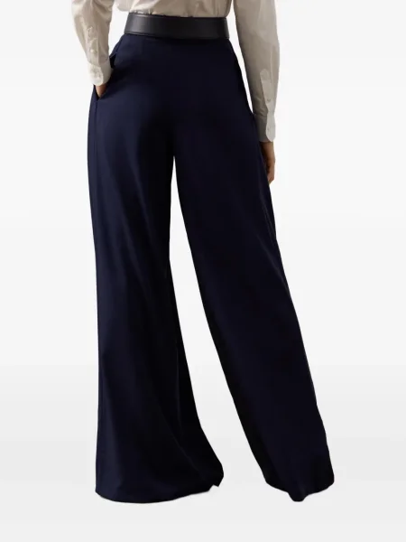 Плисирани панталон Ralph Lauren Collection синьо
